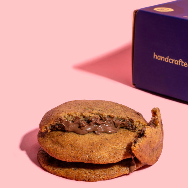 Nutella Lava Cookies — eggless soft-baked cookies by Dohful